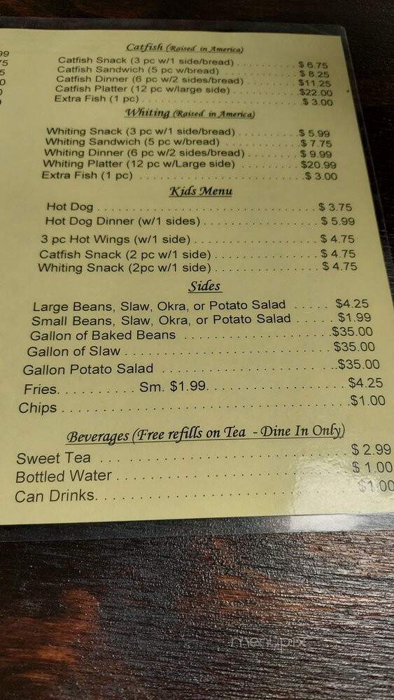 Archibald's BBQ - Northport, AL menu_pic