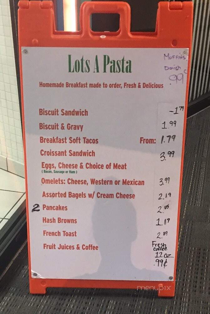 Lots-A-Pasta - Dallas, TX menu_pic