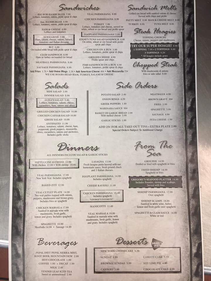 Luigi's Pizza Of Brooksville - Brooksville, FL menu_pic