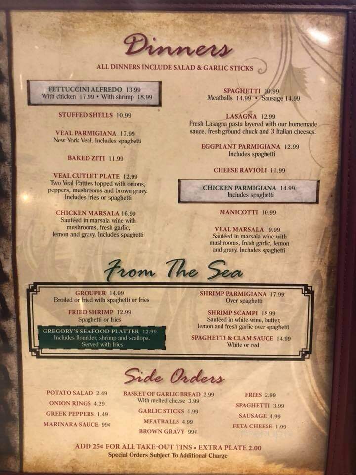 Luigi's Pizza Of Brooksville - Brooksville, FL menu_pic