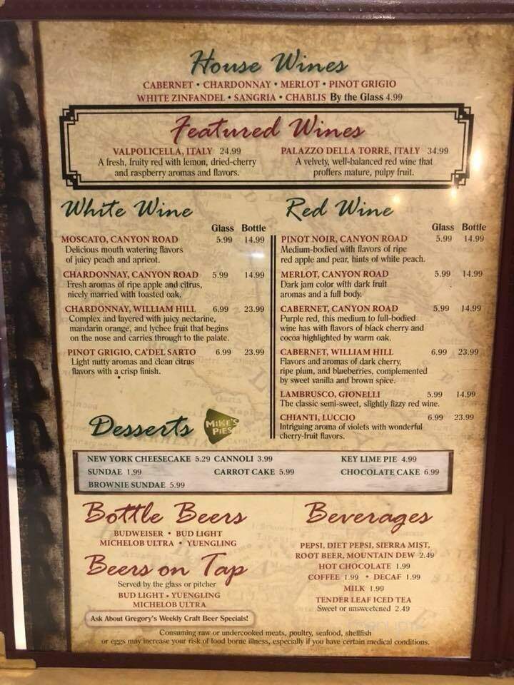 Luigi's Pizza Of Brooksville - Brooksville, FL menu_pic