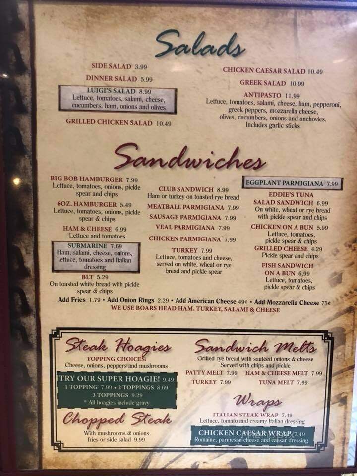Luigi's Pizza Of Brooksville - Brooksville, FL menu_pic