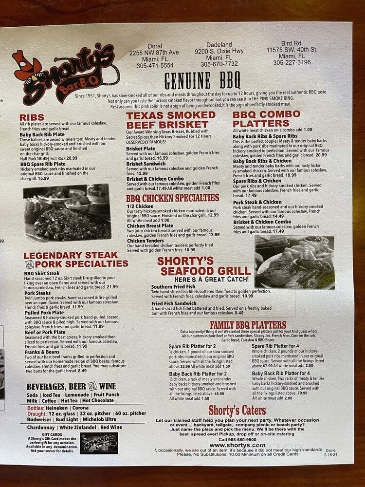 Shorty's Bar-B-Que - Davie, FL