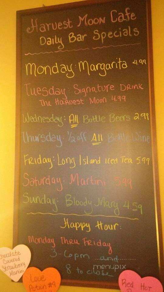 Harvest Moon Cafe - Ypsilanti, MI menu_pic