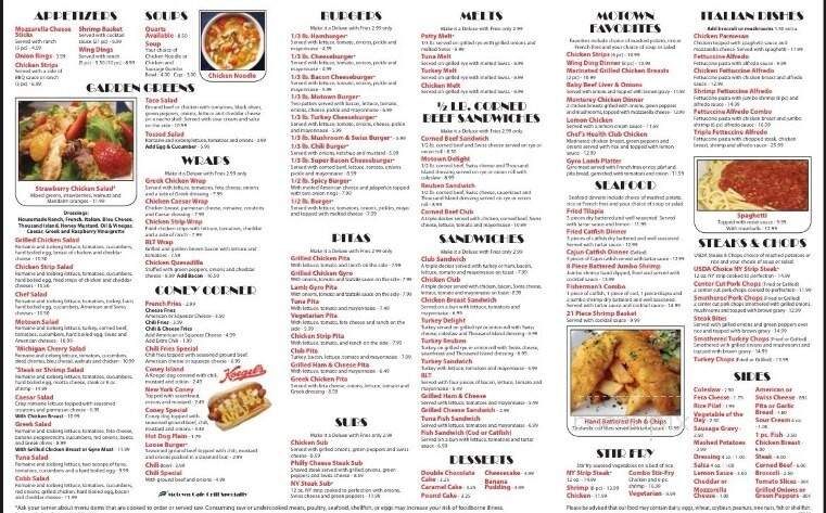 Motown Cafe & Grill-Van Dyke - Detroit, MI menu_pic