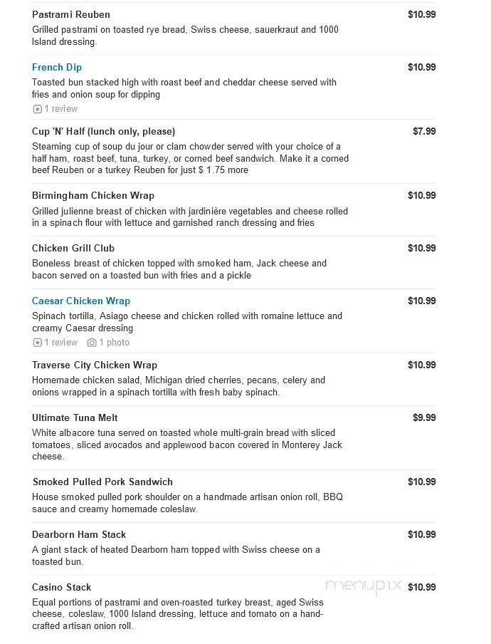 Hogan's Restaurant - Bloomfield Hills, MI menu_pic