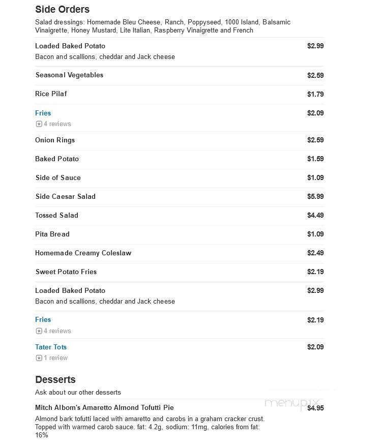 Hogan's Restaurant - Bloomfield Hills, MI menu_pic