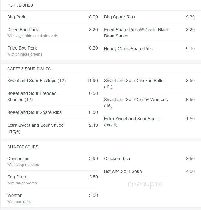 Win Fortune - Sudbury, ON menu_pic