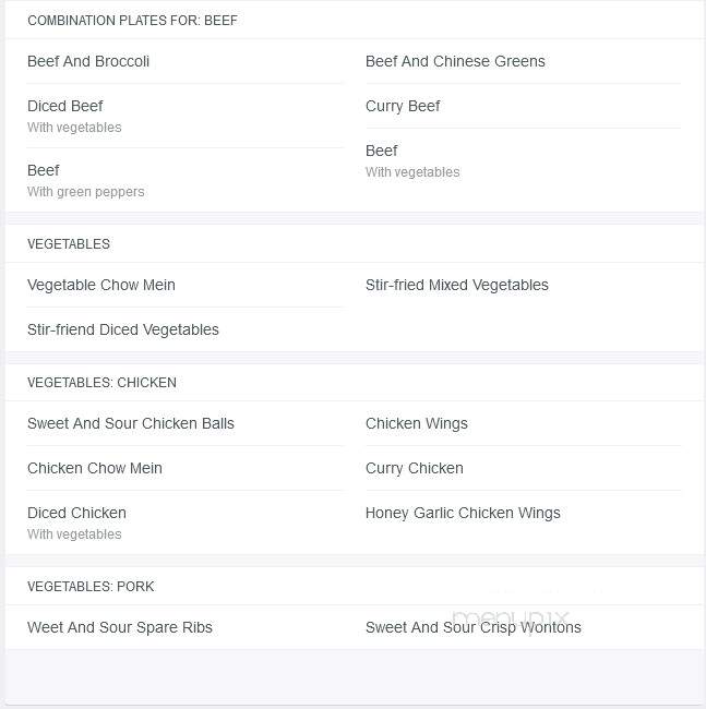 Win Fortune - Sudbury, ON menu_pic