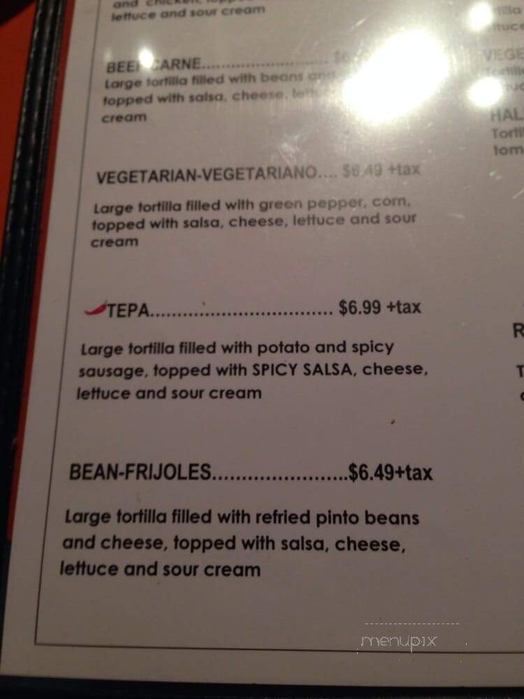 Mexico Lindo - Halifax, NS menu_pic