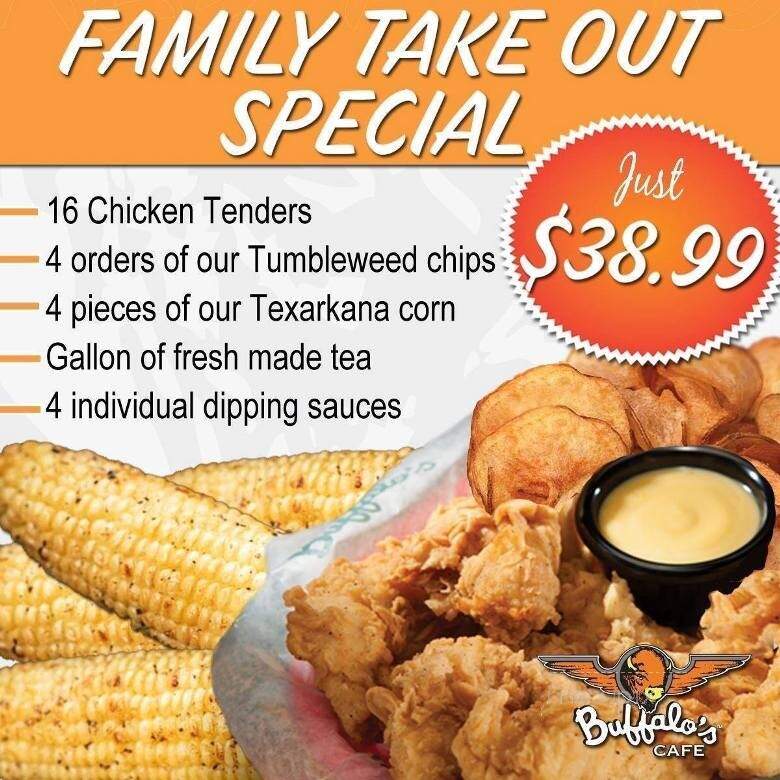 Buffalo's Cafe - Canton, GA menu_pic