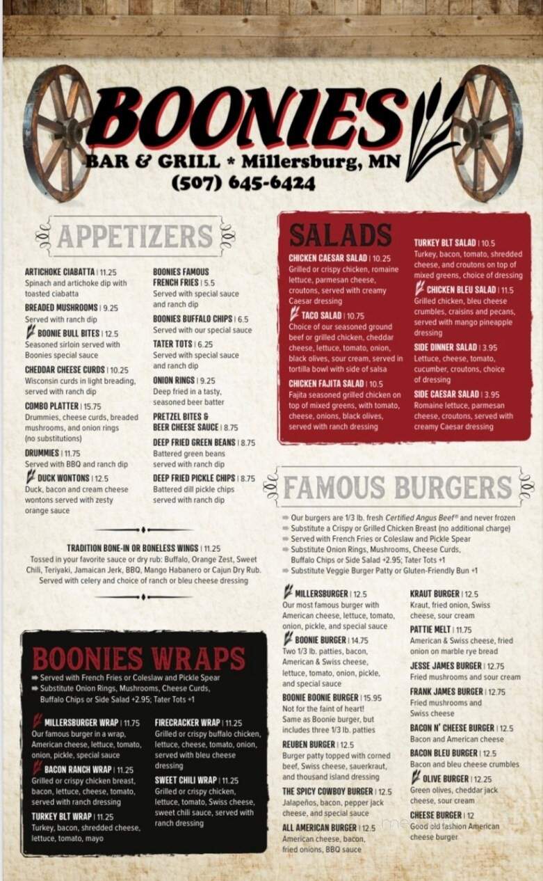 Boonies Bar & Grill - Faribault, MN