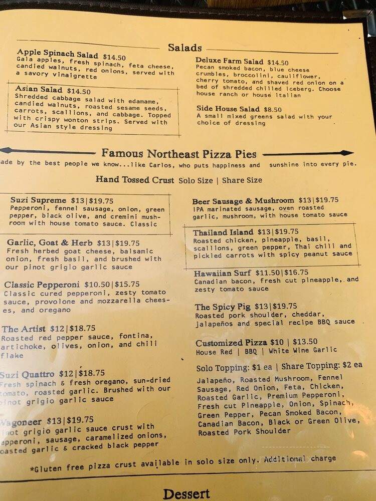 Psycho Suzi's Motor Lounge - Minneapolis, MN menu_pic