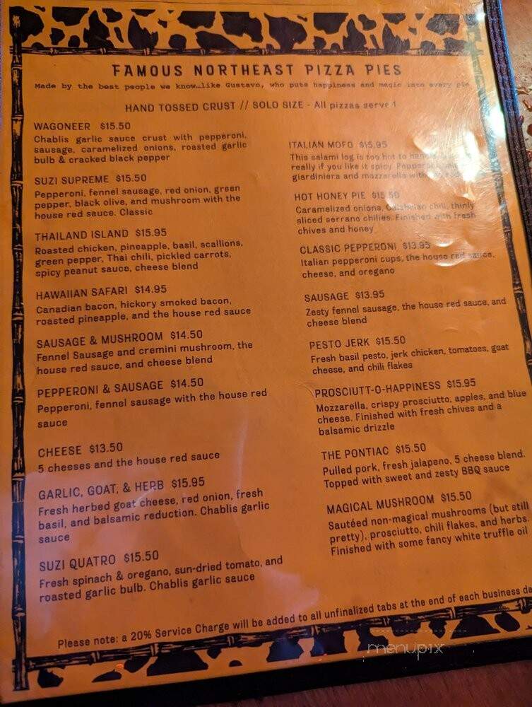 Psycho Suzi's Motor Lounge - Minneapolis, MN menu_pic