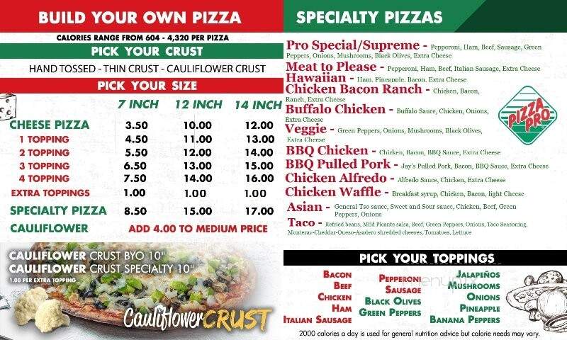 Marble Hill Pizza Pro - Marble Hill, MO menu_pic