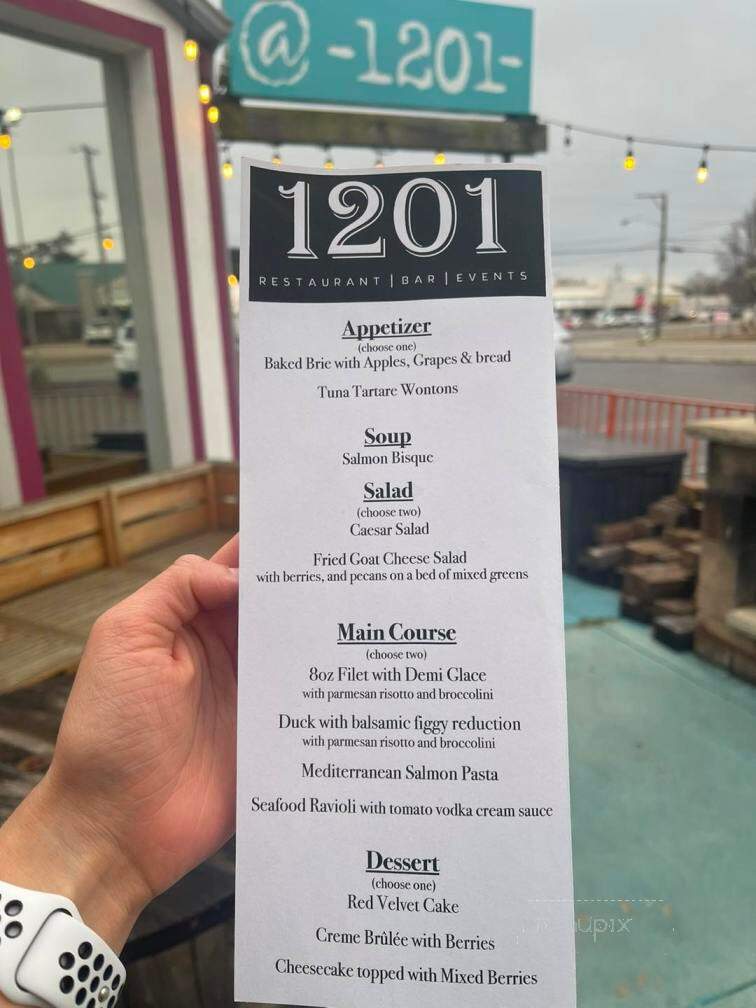 Club 1201 - Joplin, MO menu_pic