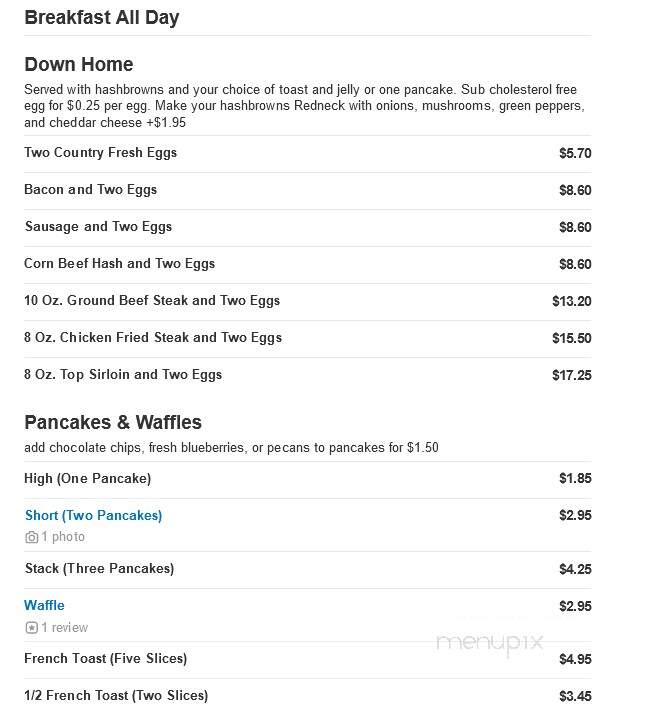 Helen's Restaurant & Grove - Chadron, NE menu_pic
