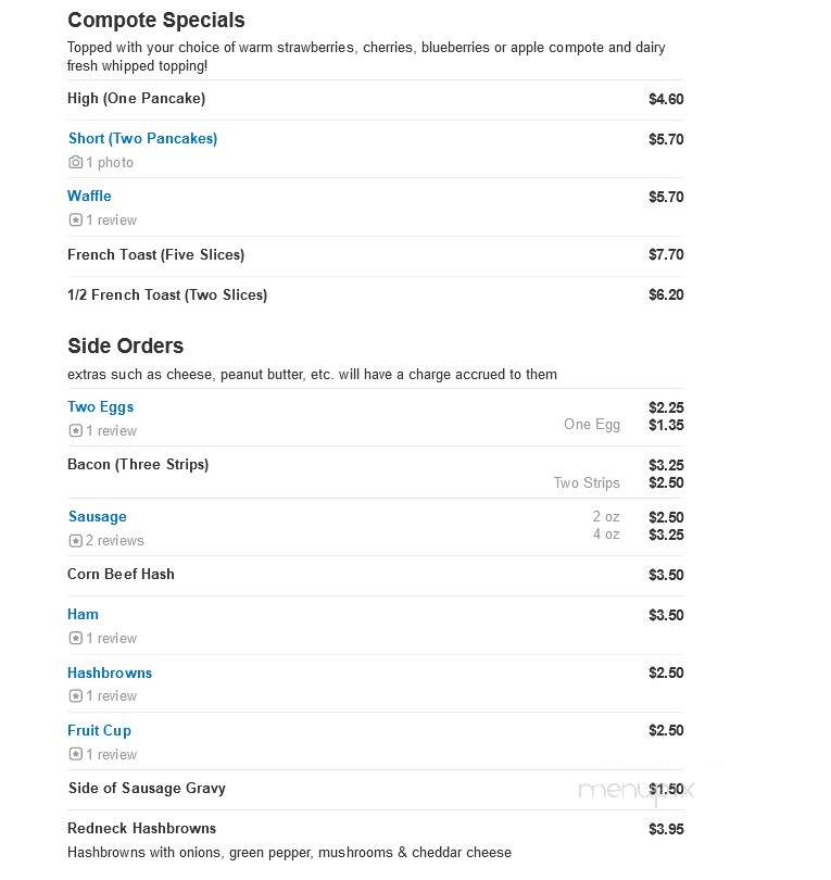 Helen's Restaurant & Grove - Chadron, NE menu_pic