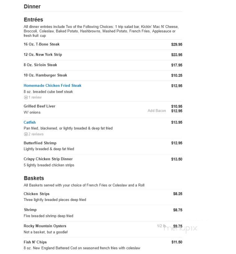 Helen's Restaurant & Grove - Chadron, NE menu_pic