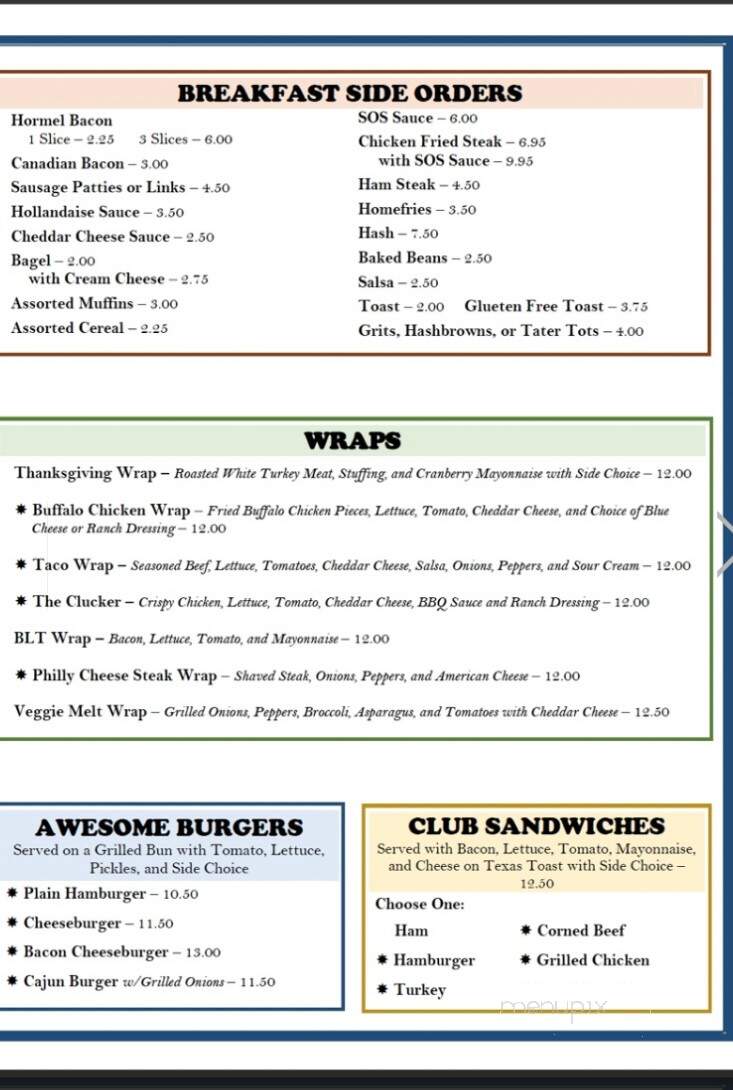 Betty's Kitchen - North Hampton, NH menu_pic
