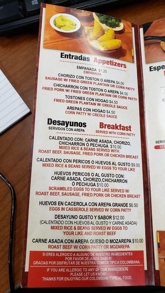 Gusto Y Sabor - Union, NJ menu_pic
