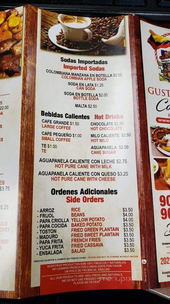 Gusto Y Sabor - Union, NJ menu_pic
