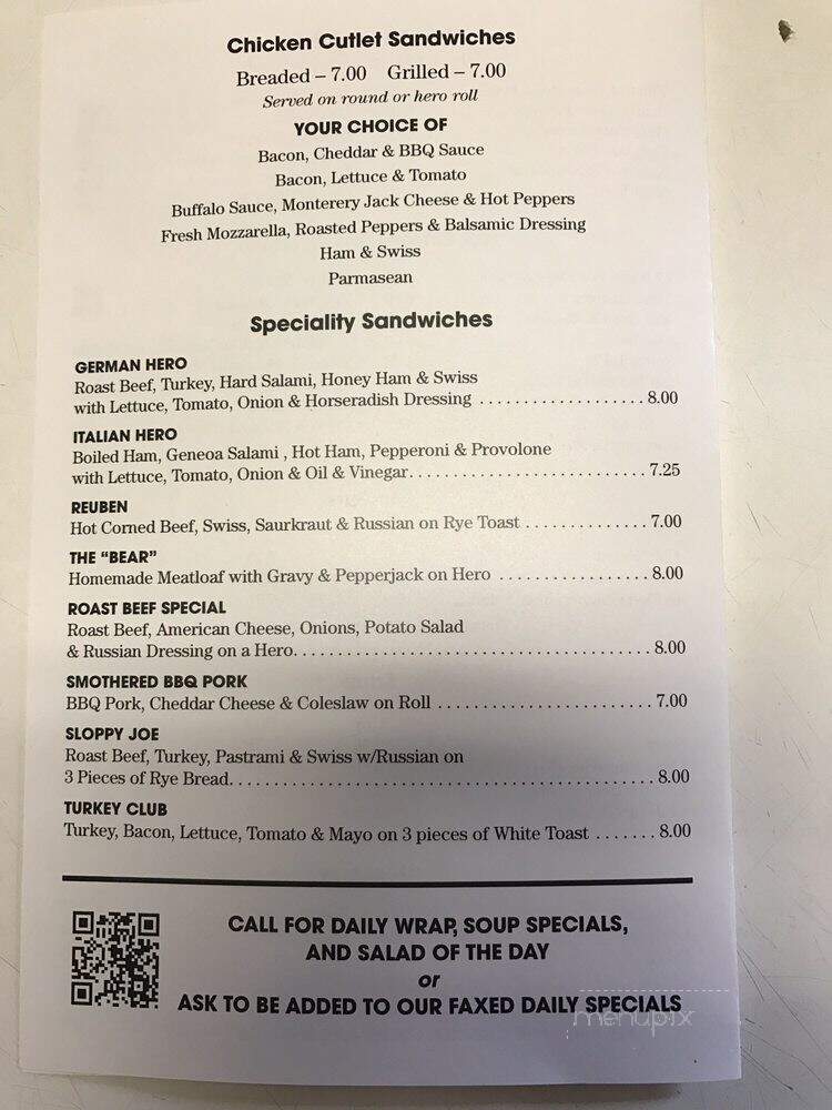 Stewart's Lafayette Deli - Hawthorne, NJ menu_pic