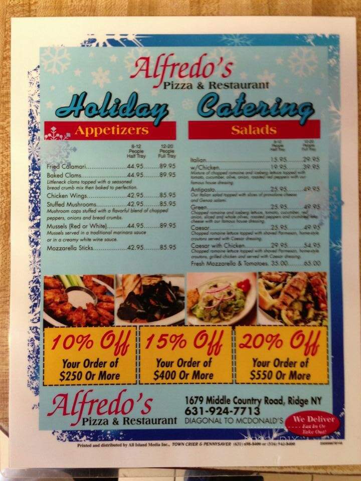 Alfredo's Pizzeria & Restaurant - Ridge, NY