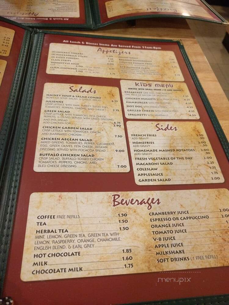 Geneseo Family Restaurant - Geneseo, NY menu_pic