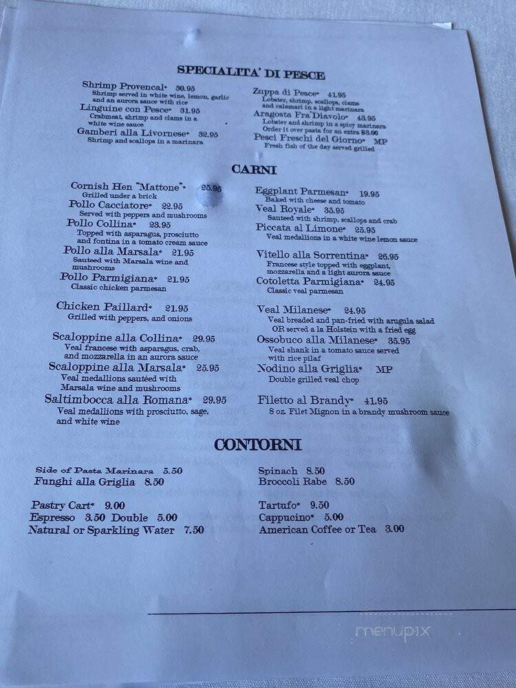 La Collina - Bala Cynwyd, PA menu_pic