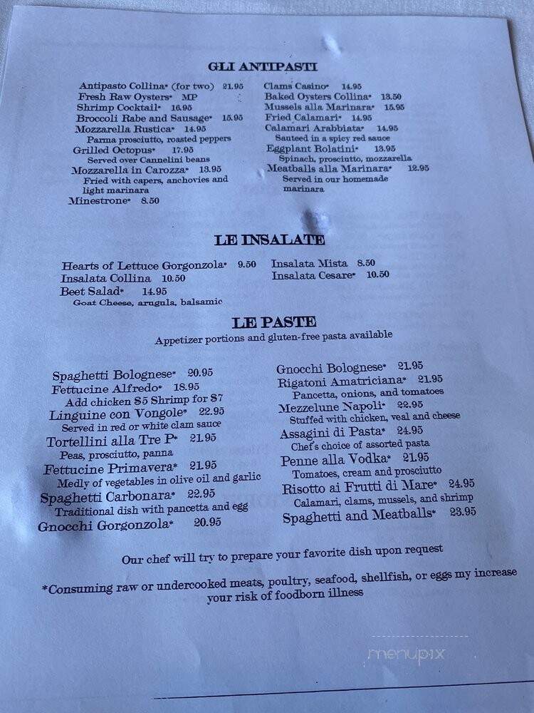 La Collina - Bala Cynwyd, PA menu_pic