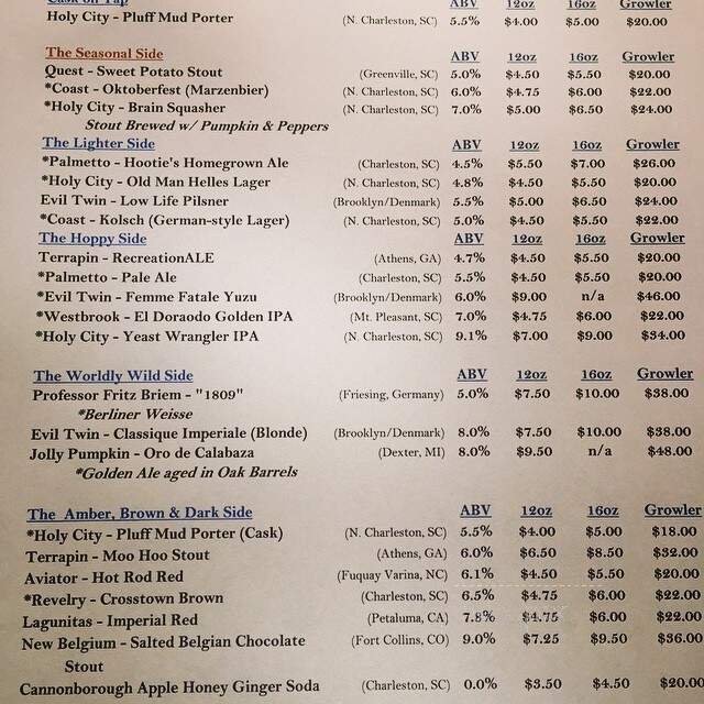 Kudu Coffee House - Charleston, SC menu_pic