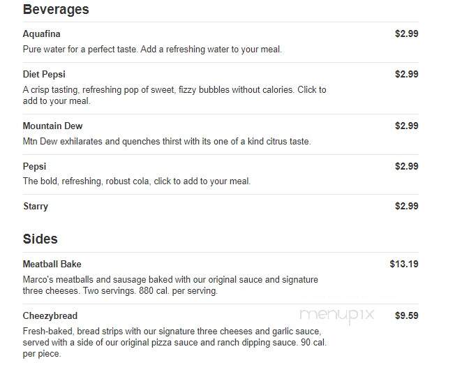 Marco's Pizza - Rock Hill, SC menu_pic