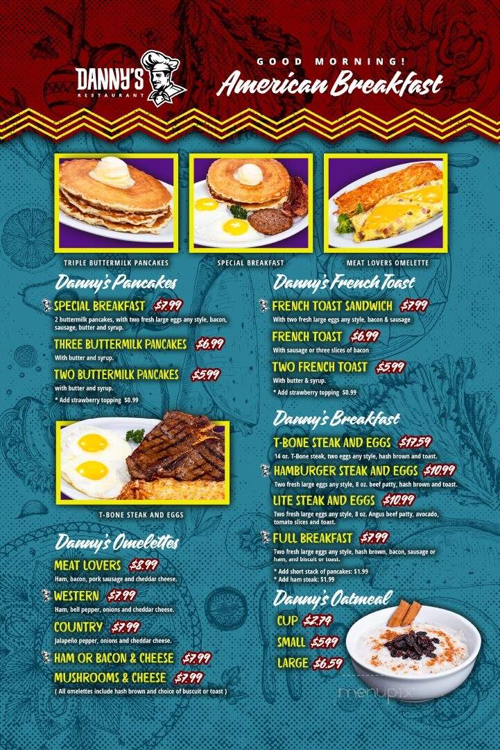 Danny's Restaurant - Laredo, TX menu_pic