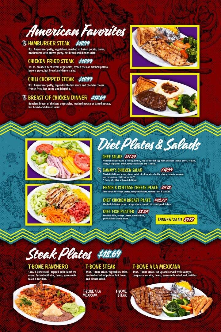 Danny's Restaurant - Laredo, TX menu_pic
