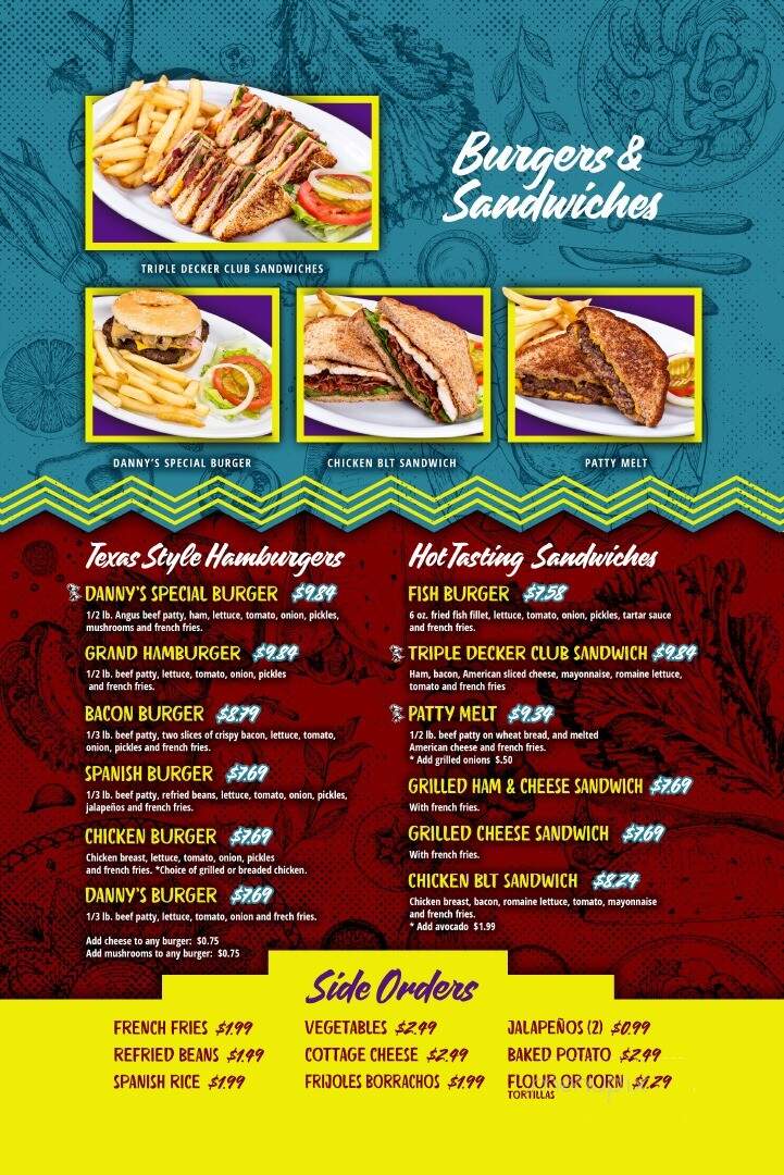 Danny's Restaurant - Laredo, TX menu_pic
