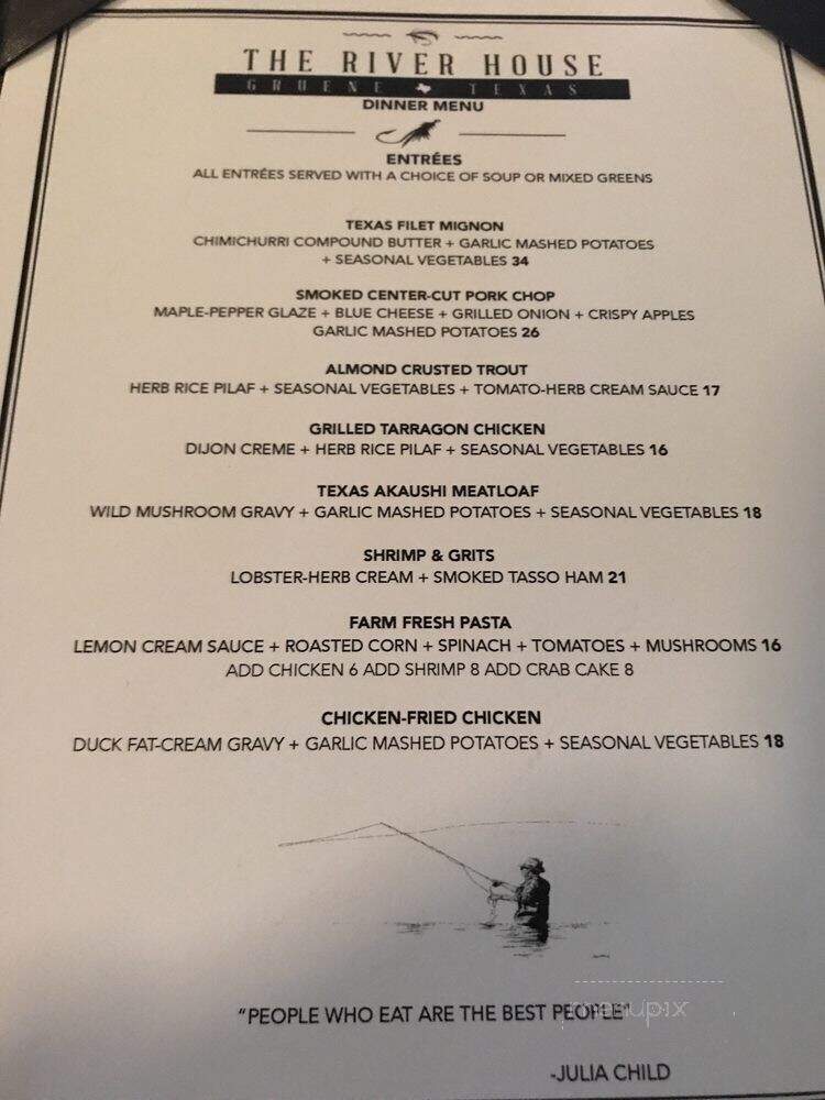 River House Tea Room - New Braunfels, TX menu_pic