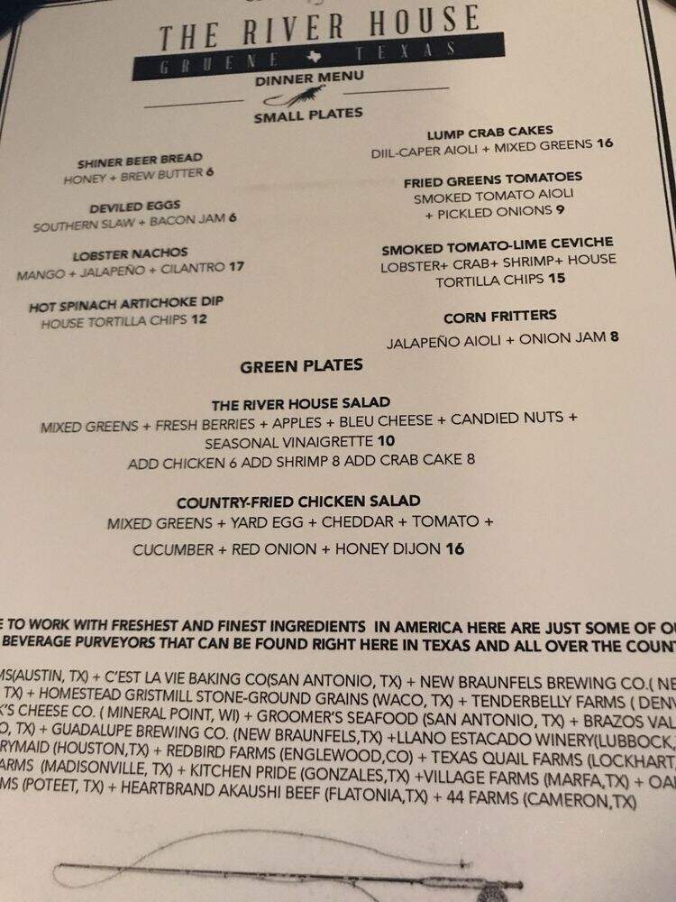 River House Tea Room - New Braunfels, TX menu_pic
