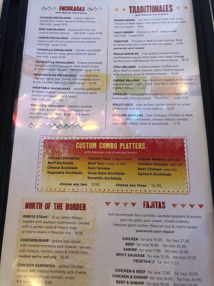 Rosie's Mexican Cantina - Florence, AL menu_pic