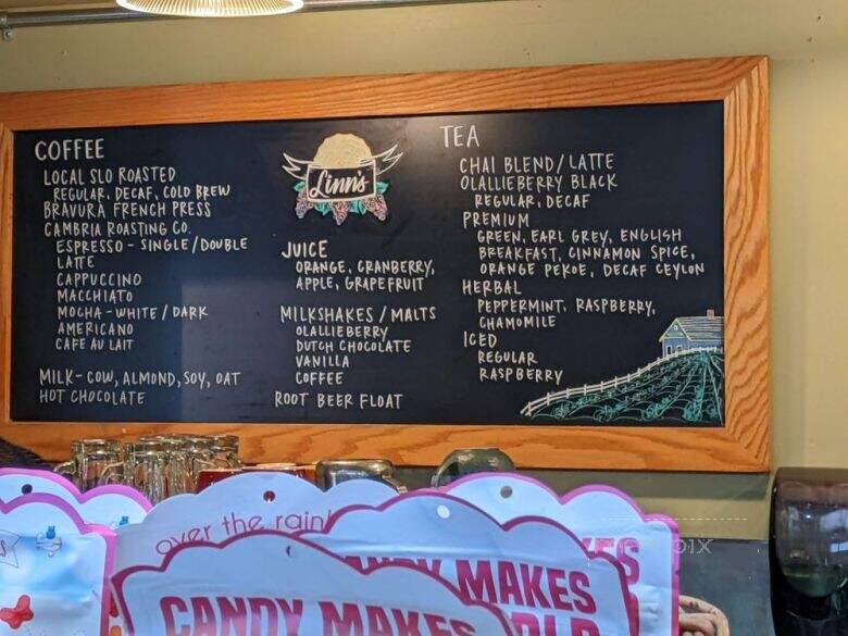 Linn's Of Cambria - Cambria, CA menu_pic