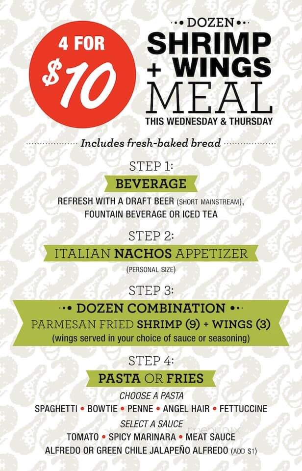 Johnny Carino's Italian - El Centro, CA menu_pic