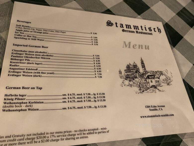 Stammtisch Restaurant - Seaside, CA