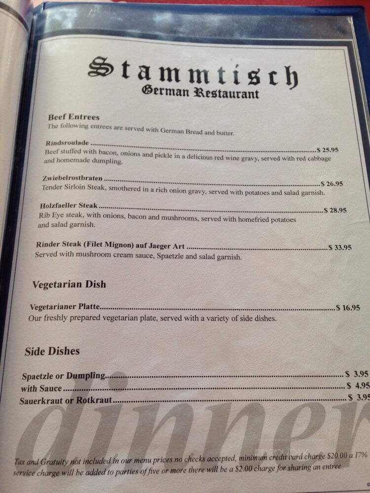 Stammtisch Restaurant - Seaside, CA