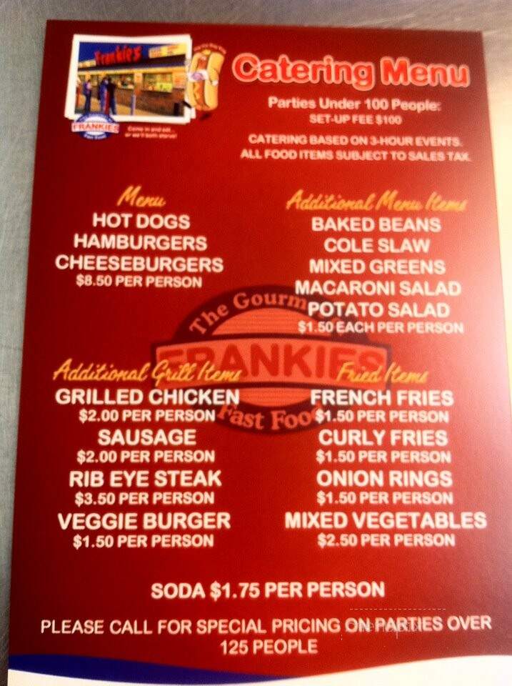 Frankie's Family Restaurant - Waterbury, CT menu_pic