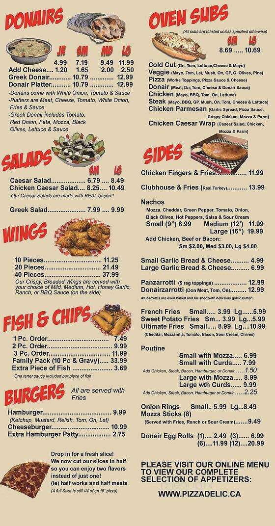 Pizzadelic - Fall River, NS menu_pic