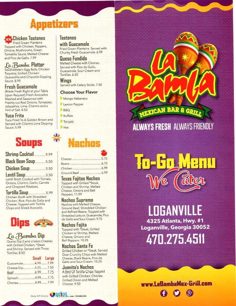 La Bamba Mexican Bar & Grill - Loganville, GA