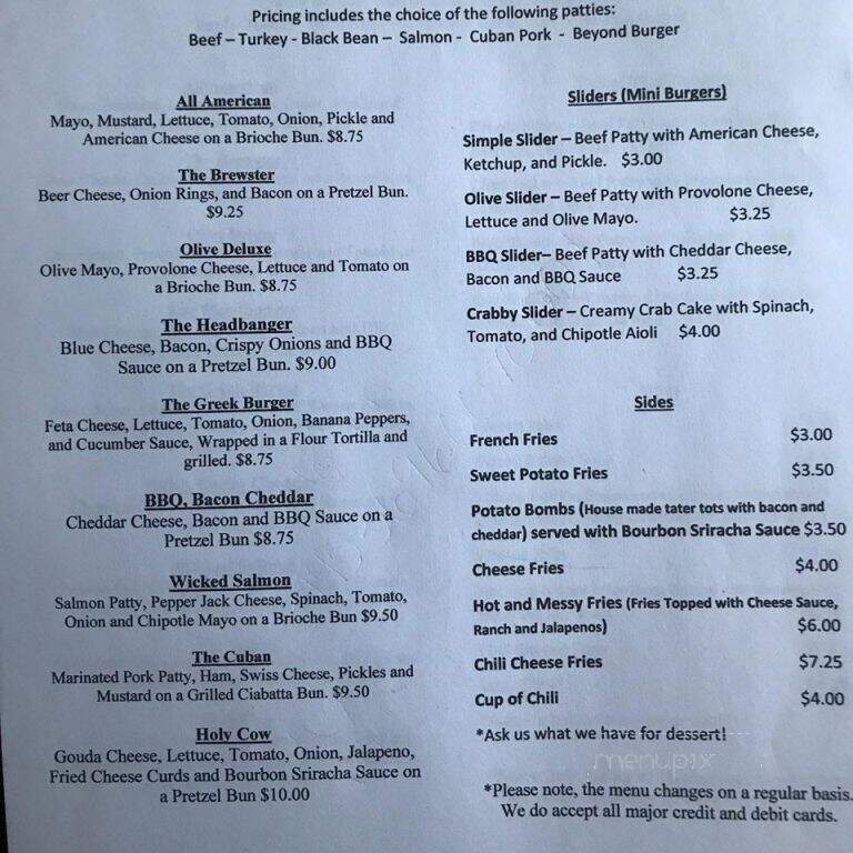 Patty Matters - Grand Rapids, MI menu_pic