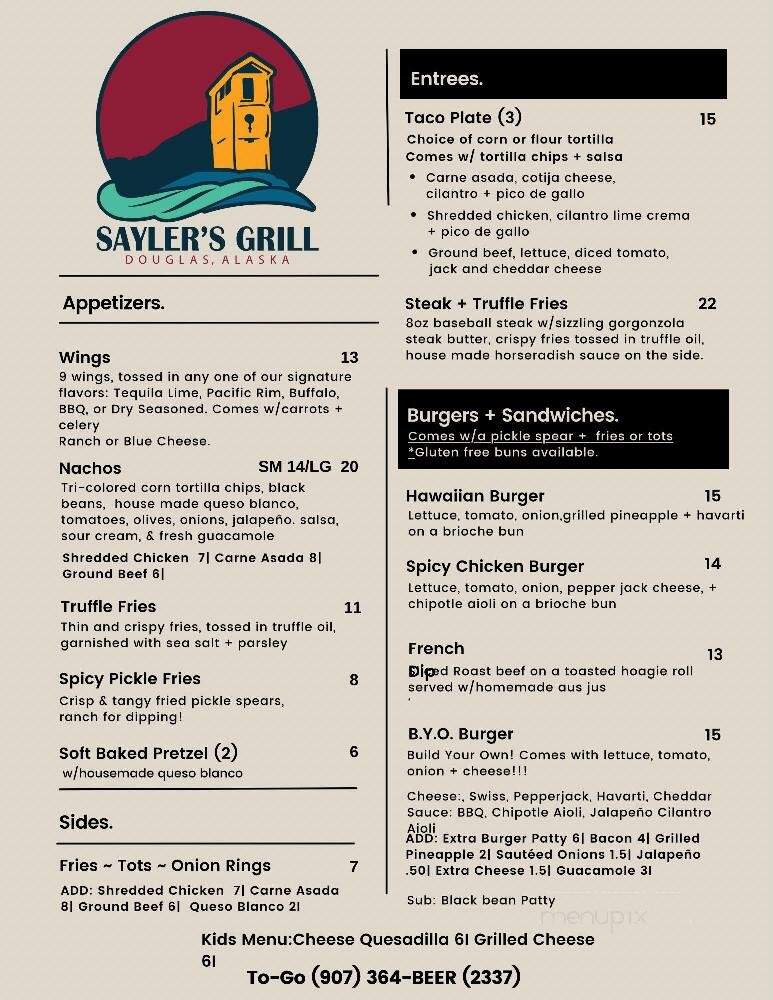 Louie's Douglas Inn - Douglas, AK menu_pic