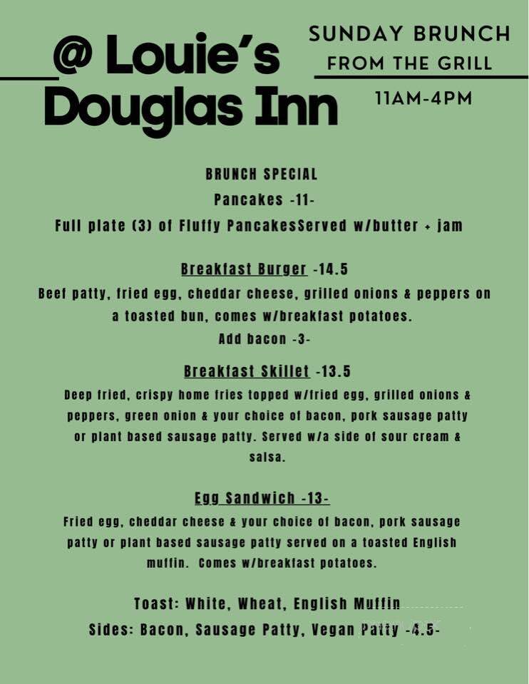 Louie's Douglas Inn - Douglas, AK menu_pic