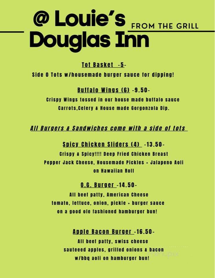 Louie's Douglas Inn - Douglas, AK menu_pic